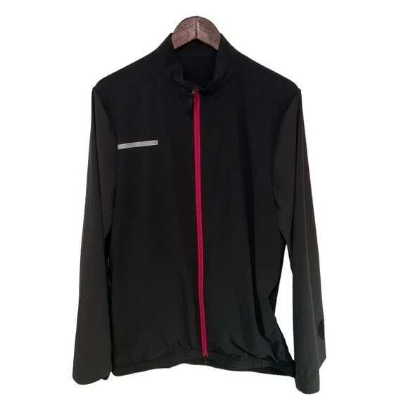 Lululemon Men’s Pace Jacket Mini Mod Waves Charcoal Gray / Black Size Medium - Picture 5 of 16